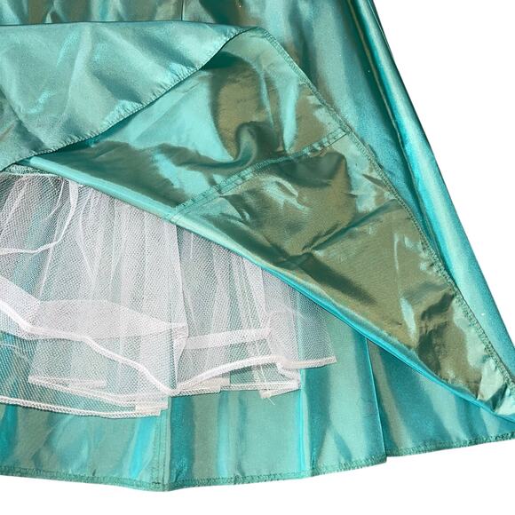 Jessica McClintock for Gunne Sax Vintage Dress Corset Iridescent - Picture 7 of 9